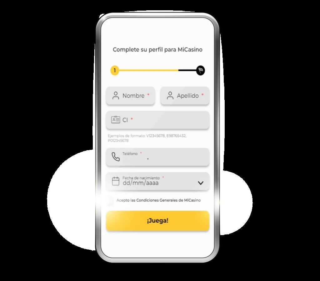 Example profile details form